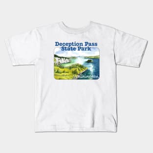 Deception Pass State Park, Washington Kids T-Shirt